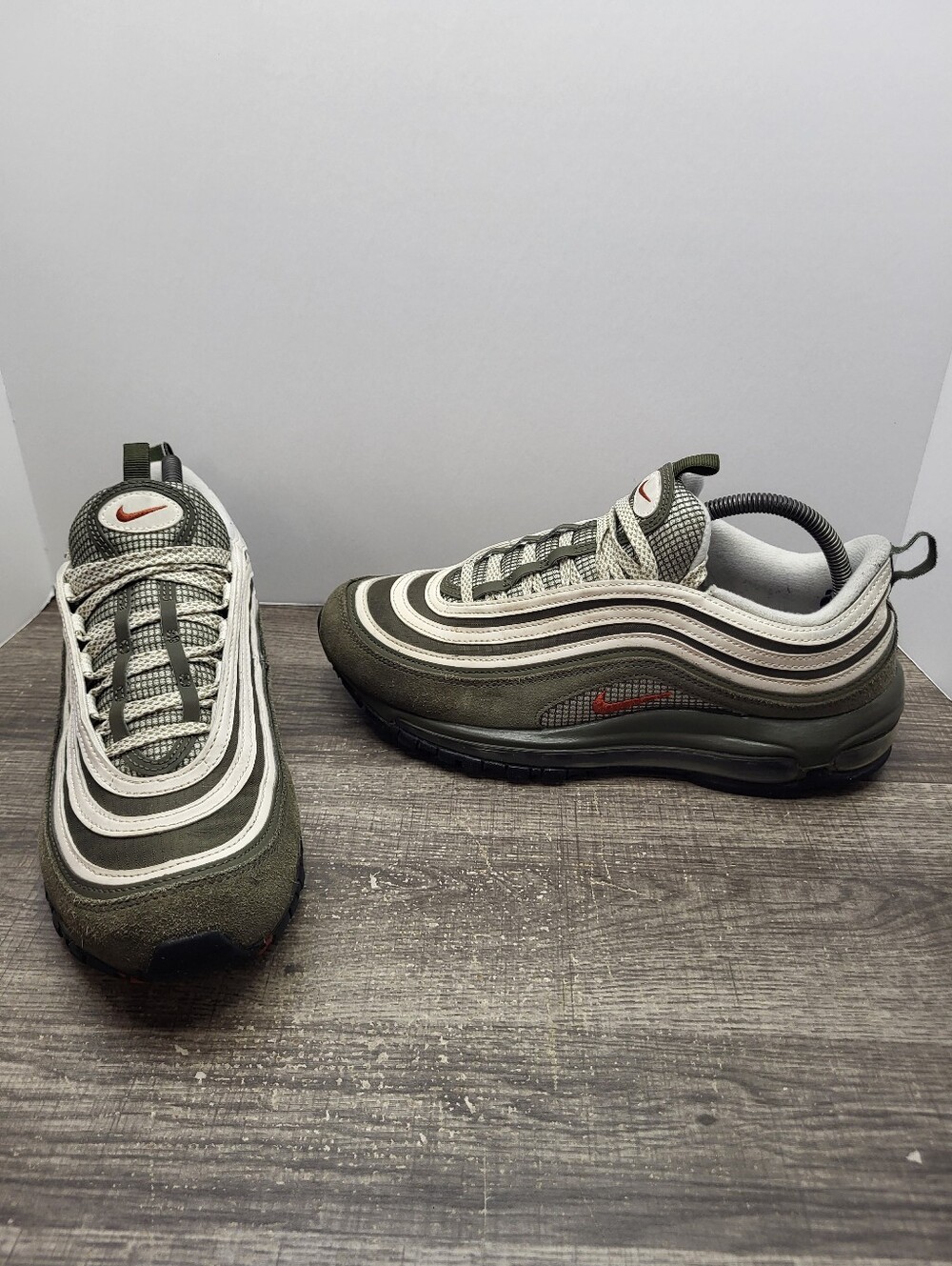 Nike Air Max 97 Se Cargo Khaki Rugged Orange FB9619-001 Mens Size 9